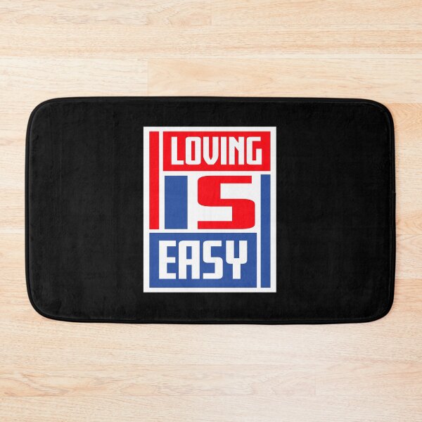 Item preview, Loving Is Easy Romantic Love Positivity Quote Logo designed and sold by shirt-o-mat.
