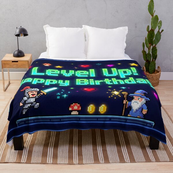 Item preview, Magic Happy Birthday Motivational Typography Art designed and sold by ART ATTACK ZONE.
