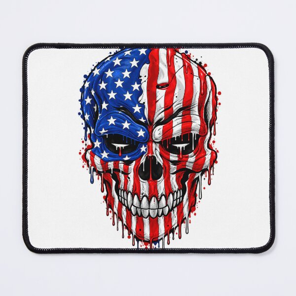 Item preview, American Flag Skull Graffiti Drip Vintage | Patriotic USA Gothic Skeleton T-Shirt designed and sold by Cellara91.
