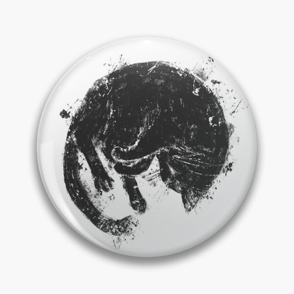 Item preview, Curled Sleeping Cat Dark Aesthetic Texture Poster designed and sold by drTerrens.