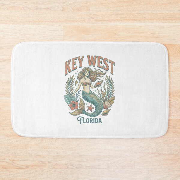 Item preview, Vintage Key West Mermaid Florida Keys Trident Conch Shell  designed and sold by Milasneeze.