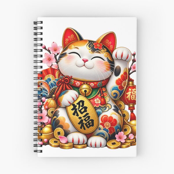 Item preview, Lucky Maneki Neko – Colorful Japanese Fortune Cat designed and sold by Witch Joseph.