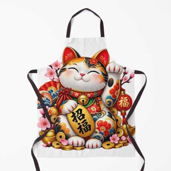 Item preview, Lucky Maneki Neko – Colorful Japanese Fortune Cat designed and sold by Witch Joseph.