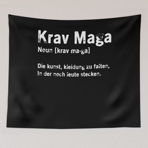 Item preview, Krav Maga Self Defense Martial Arts Funny Quote Fighter designed and sold by Lenny Stahl.