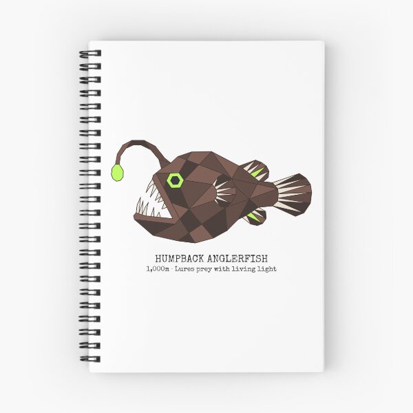 Item preview, Geometric Humpback Anglerfish designed and sold by AnimalsKnowAll.