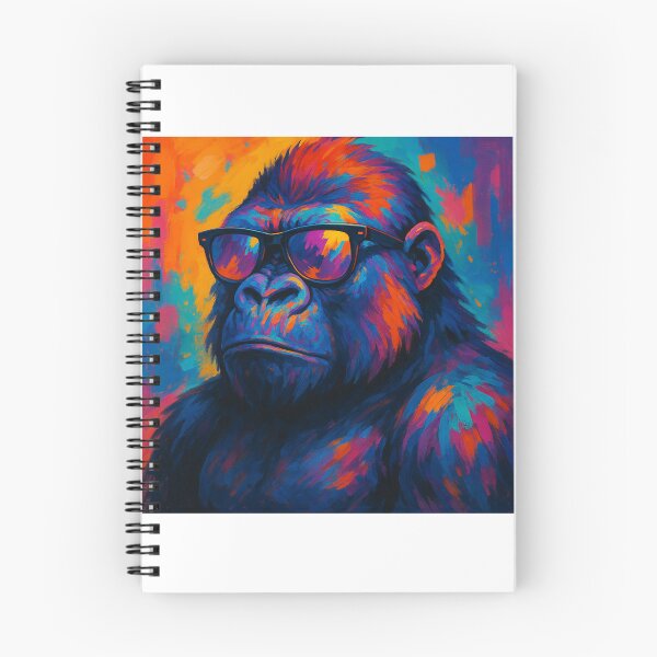 Item preview, Cool Gorilla Sunglasses Monkey Pop Art Colorful designed and sold by Loona97.