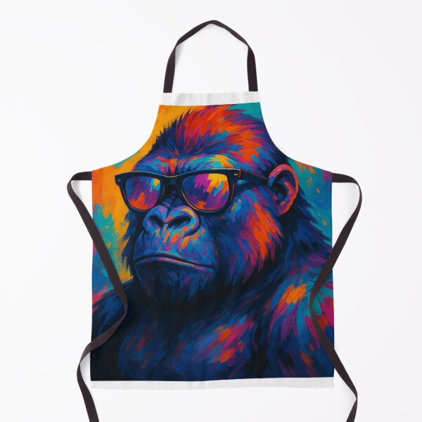 Item preview, Cool Gorilla Sunglasses Monkey Pop Art Colorful designed and sold by Loona97.
