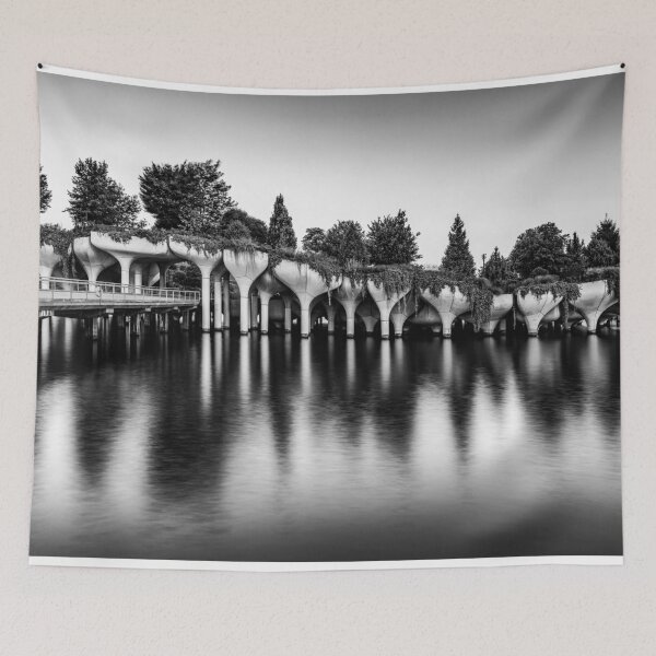 Item preview, Floating Gardens on the Hudson River B+W designed and sold by Gerard Fornarotto.