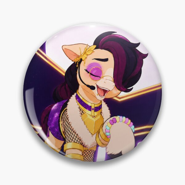 Item preview, Glamorous Pony Singer in Purple and Gold designed and sold by MercyMare.
