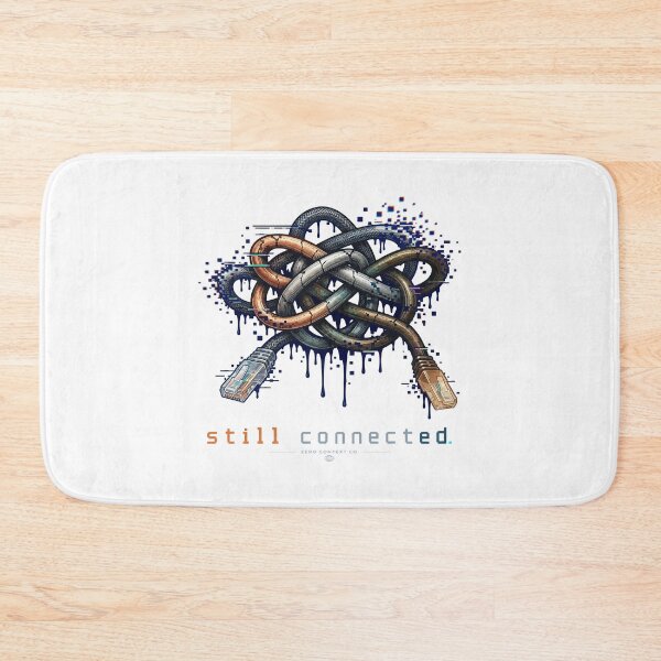 Item preview, Still Connected – Glitch Ethernet Cable Digital Decay Streetwear Graphic designed and sold by ZeroContextCo.