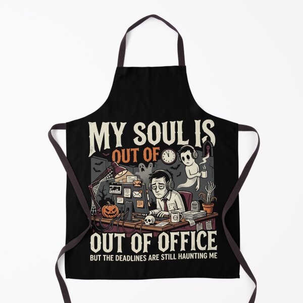 Item preview, My Soul Is Out of Office Halloween Gothic Humor designed and sold by ViviArtix.
