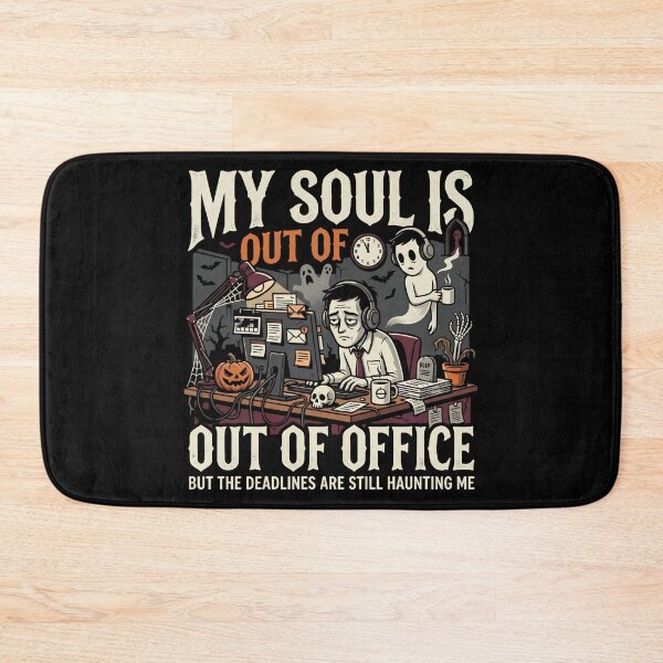 Item preview, My Soul Is Out of Office Halloween Gothic Humor designed and sold by ViviArtix.