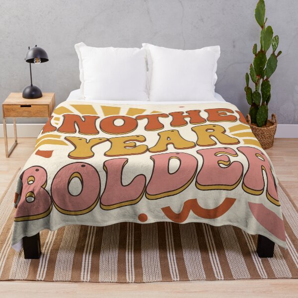 Item preview, Quote Another Year Bolder Quotes Motivational Typography Art designed and sold by ART ATTACK ZONE.