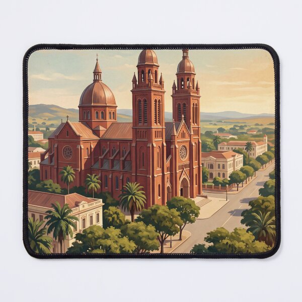 Item preview, Lubumbashi DR Congo Vintage Travel Art – Copper Mining City & Colonial Heritage designed and sold by Bomax121.