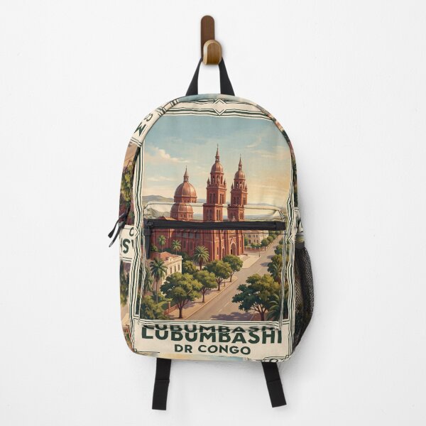 Item preview, Lubumbashi DR Congo Vintage Travel Art – Copper Mining City & Colonial Heritage designed and sold by Bomax121.