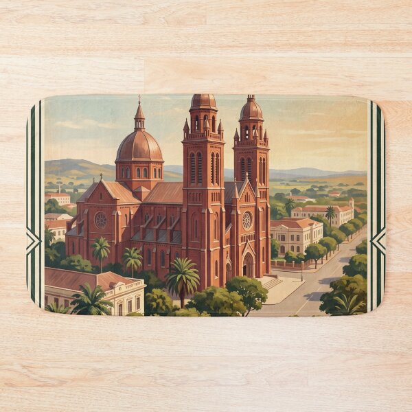 Item preview, Lubumbashi DR Congo Vintage Travel Art – Copper Mining City & Colonial Heritage designed and sold by Bomax121.