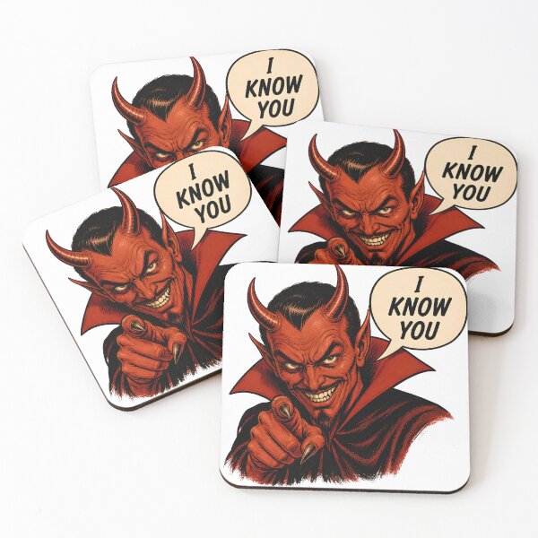 Item preview, I Know You – Vintage Devil Horror Humor designed and sold by TOMSZE.