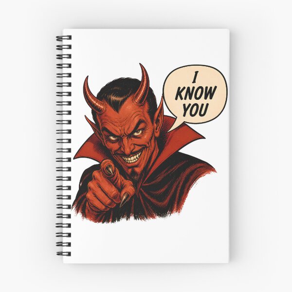 Item preview, I Know You – Vintage Devil Horror Humor designed and sold by TOMSZE.