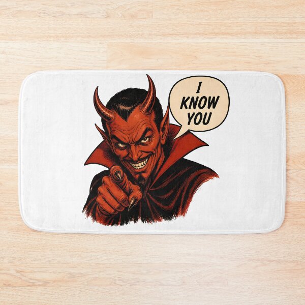Item preview, I Know You – Vintage Devil Horror Humor designed and sold by TOMSZE.