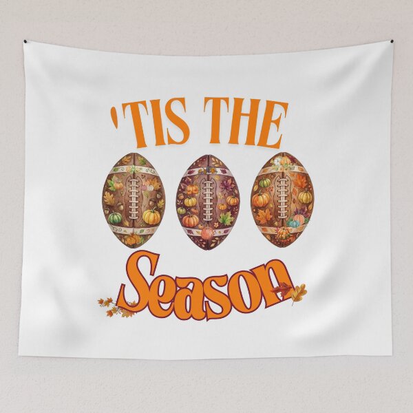 Item preview, Autumn Football Trio: Vintage Leaves and Pumpkins Watercolor Design designed and sold by VibranPalette.