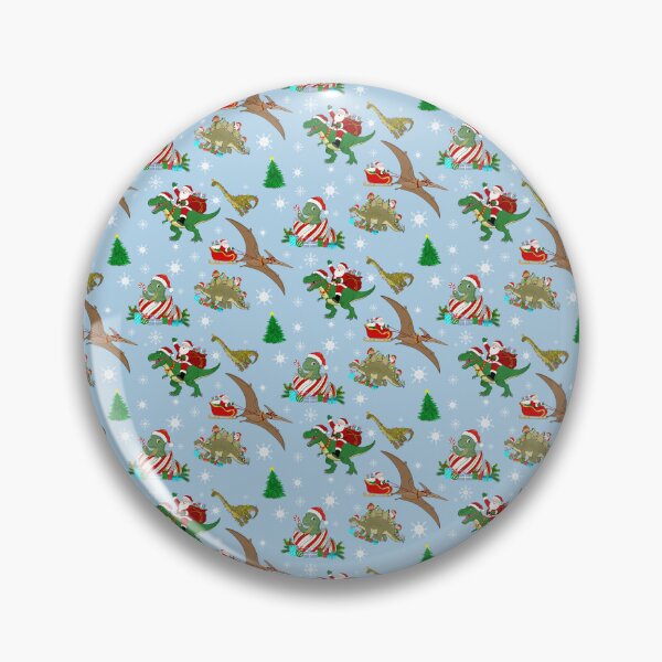 Item preview, Jurassic Christmas, Festive Dinosaur Pattern designed and sold by daphsam.