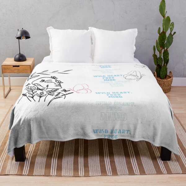 Item preview, Wild Heart Free Mind Butterfly Line Art Aesthetic designed and sold by NourArtCorner.