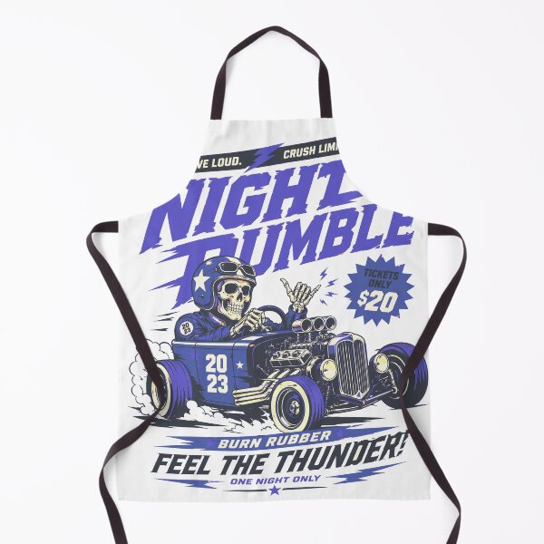 Item preview, Night Rumble Hot Rod Skeleton Racing Streetwear Art designed and sold by Neviermaxx.