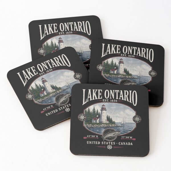 Item preview, Lake America Est 2026 Lake America - Lake Ontario, Great Lakes Sunset, Retro Canada Vacation, Cottage Country Outdoor designed and sold by KrushnaChandra.