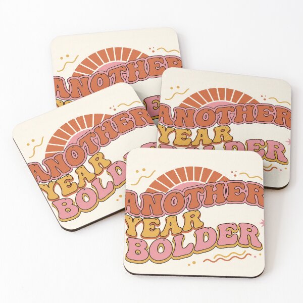 Item preview, Retro Another Year Bolder Quotes Motivational Typography Art designed and sold by ART ATTACK ZONE.