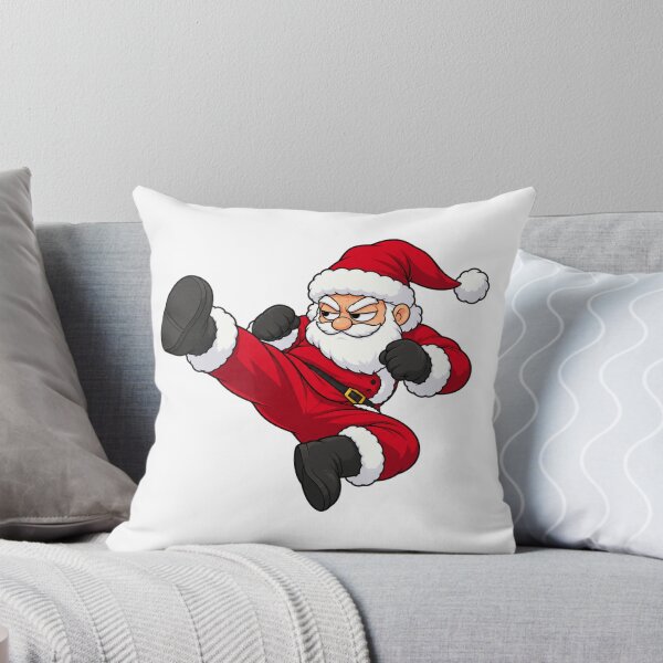 Item preview, Martial Arts Santa Side Kick - Funny Christmas Karate designed and sold by yodaddydesigns.