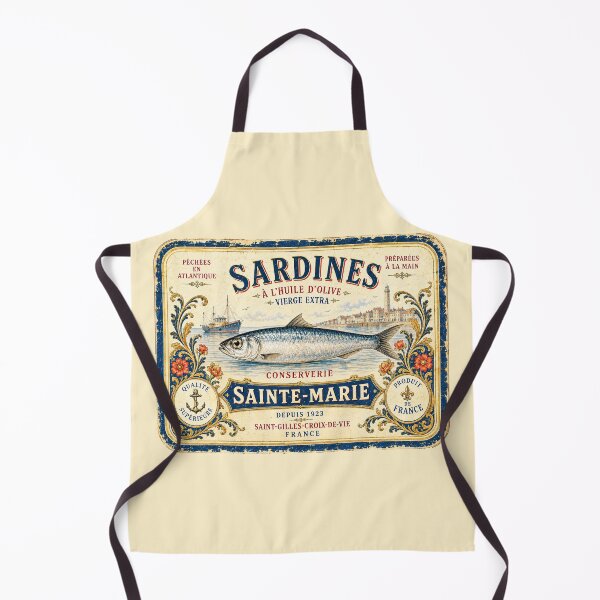 Item preview, Vintage French Sardine Can Label designed and sold by newnomads-art.