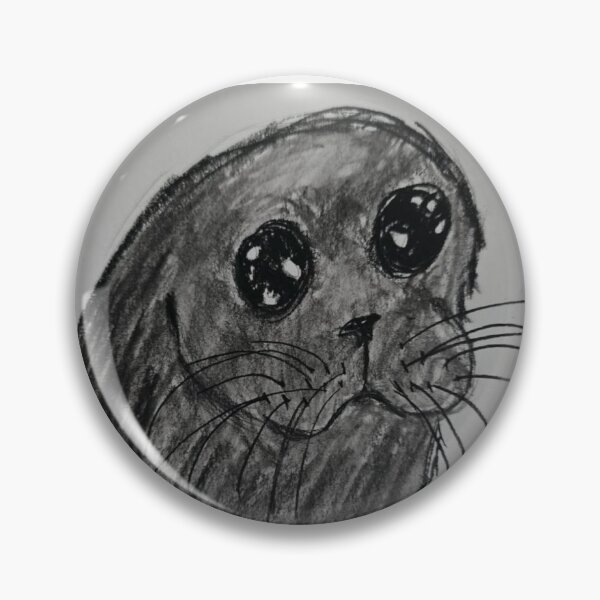 Item preview, Baikal Seal Charcoal Sketch designed and sold by Wheelie Cute Designs.