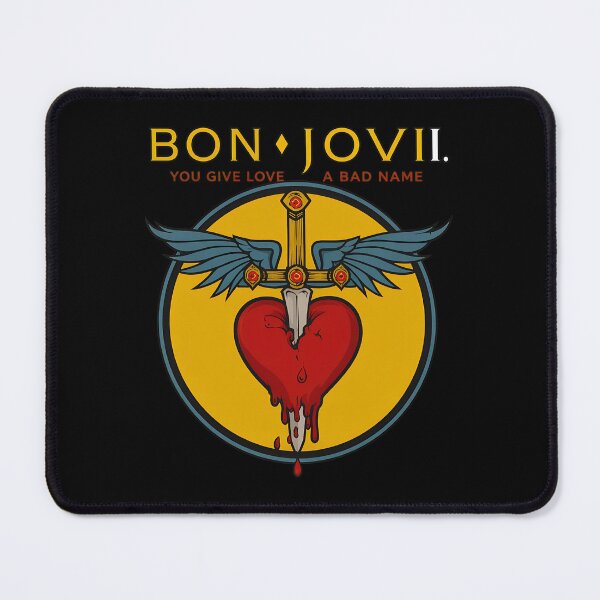 Item preview, Bons Jovis You Give Love A Bad Name Heart Sword Wing designed and sold by cacaScorner.