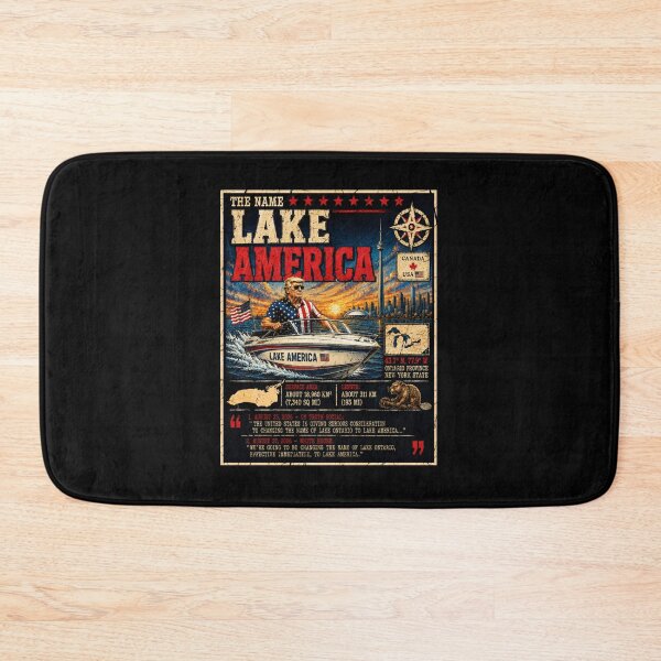 Item preview, Lake America Est 2026 Lake America Trump - Lake Ontario Great Lakes, Quiet Activism, Canada, Subtle Anti Trump designed and sold by KrushnaChandra.