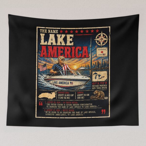 Item preview, Lake America Est 2026 Lake America Trump - Lake Ontario Great Lakes, Quiet Activism, Canada, Subtle Anti Trump designed and sold by KrushnaChandra.