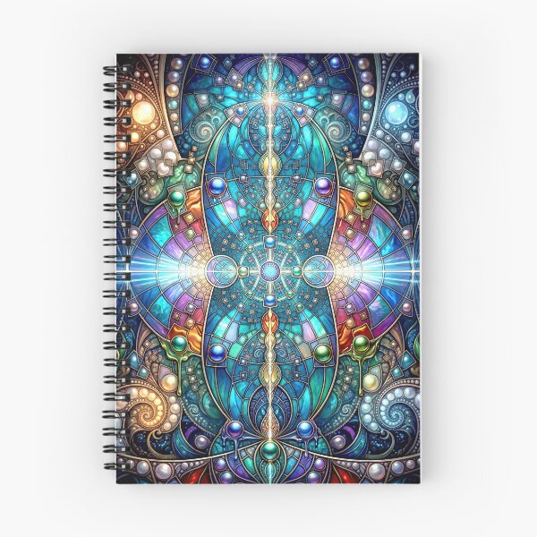 Item preview, Cosmic Stained Glass Psychedelic Fractal Kaleidoscope designed and sold by Frackxion.