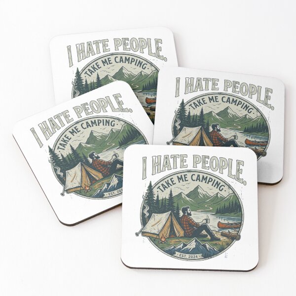 Item preview, I Hate People. Take Me Camping Vintage designed and sold by GabeMountainArt.