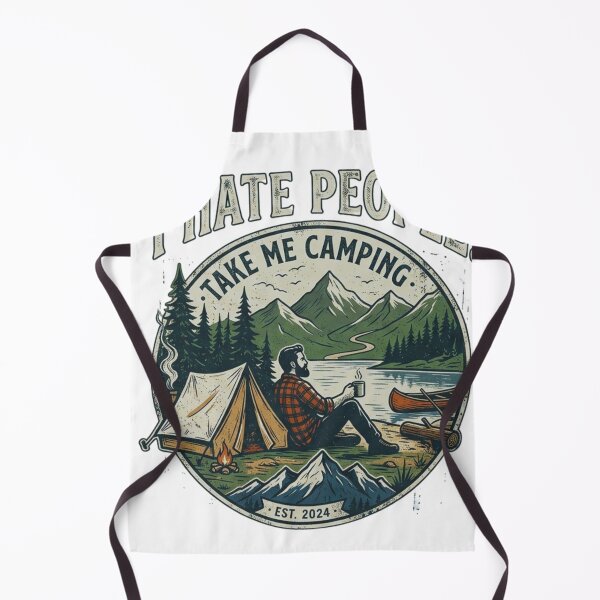 Item preview, I Hate People. Take Me Camping Vintage designed and sold by GabeMountainArt.