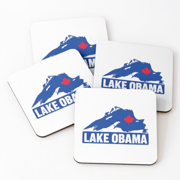 Item preview, Lake Obama Canadian Maple Leaf Lake Map - Lake Ontario Great Lakes, Quiet Activism, Canada, Subtle Anti Trump designed and sold by KrushnaChandra.