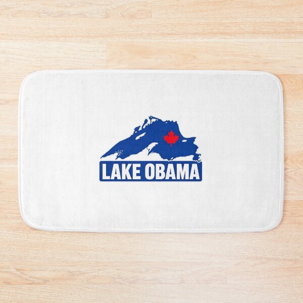 Item preview, Lake Obama Canadian Maple Leaf Lake Map - Lake Ontario Great Lakes, Quiet Activism, Canada, Subtle Anti Trump designed and sold by KrushnaChandra.
