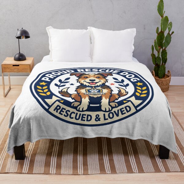 Item preview, Proud Rescue Dog Loved designed and sold by Bad-Decisions-Designs.