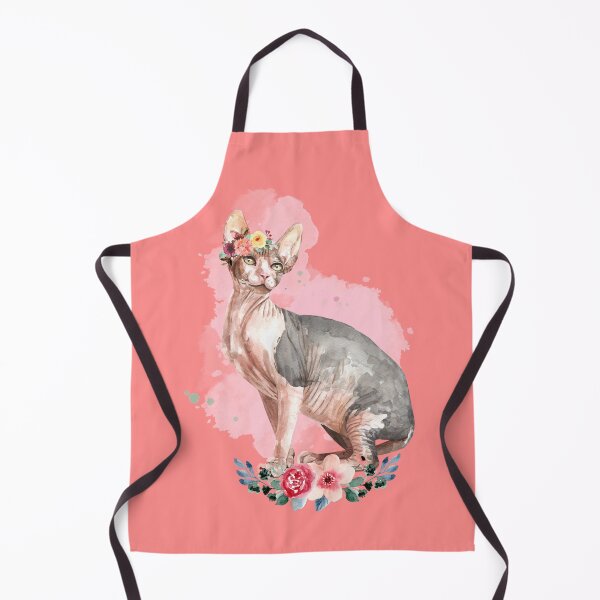 Artikelvorschau, Niedliche Sphynx-Katze, Aquarell-Blumenkunst entworfen und verkauft von Tshepomuza.