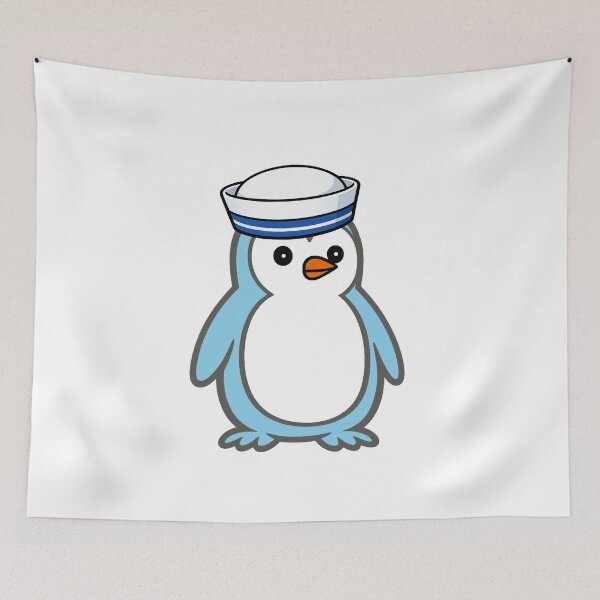 Item preview, Pippo Penguin Sailor - Cute cartoon penguin with sailor hat designed and sold by Pippo-Penguin.