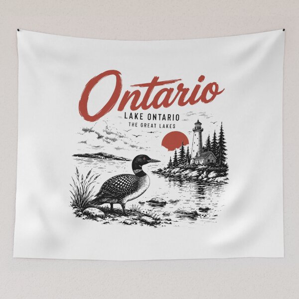 Item preview, Lake Ontario - Ontario - The Great Lakes - Loon, Lake Ontario Great Lakes, Quiet Activism, Canada, Subtle Anti Trump designed and sold by KrushnaChandra.