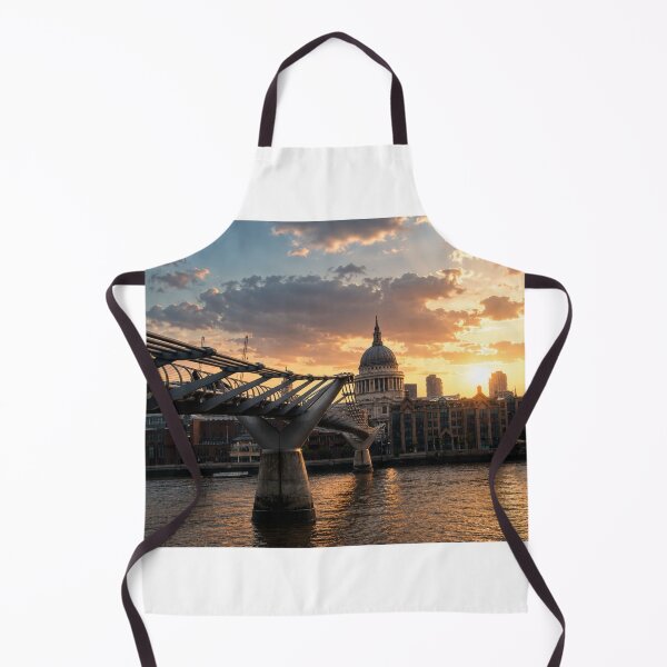 Item preview, Golden Hour over Millennium Bridge and St Paul's Cathedral designed and sold by Astute-Artio-Photography.