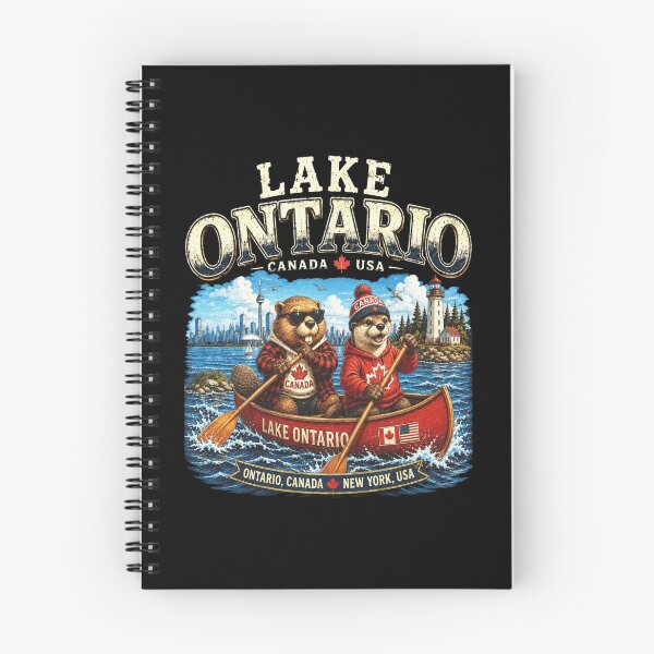 Item preview, Copy of Lake Ontario - Ontario - The Great Lakes - Loon, Lake Ontario Forever Beaver Otter Animals Anti Lake America designed and sold by KrushnaChandra.
