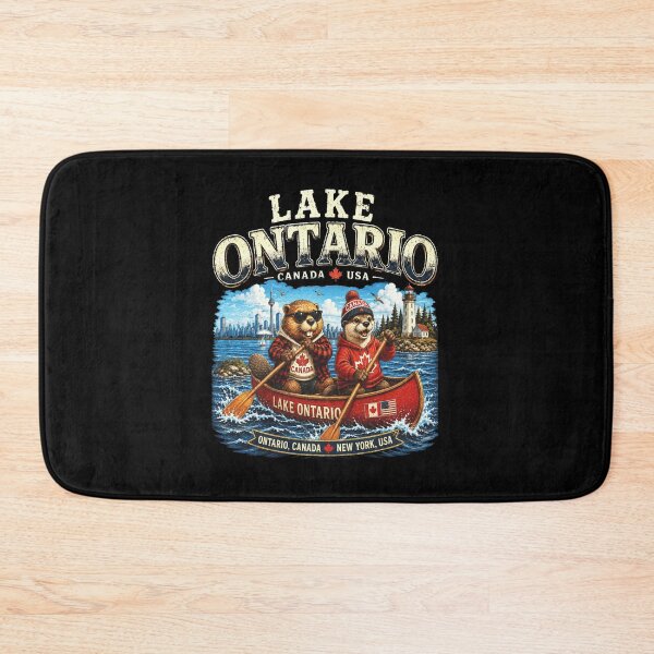 Item preview, Copy of Lake Ontario - Ontario - The Great Lakes - Loon, Lake Ontario Forever Beaver Otter Animals Anti Lake America designed and sold by KrushnaChandra.