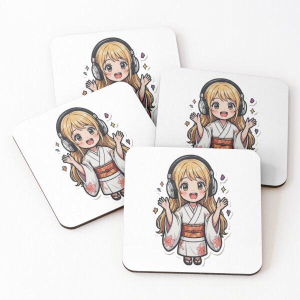 Item preview, Cute Japanese Girl Chibi Anime Character Illustration designed and sold by rawr00.