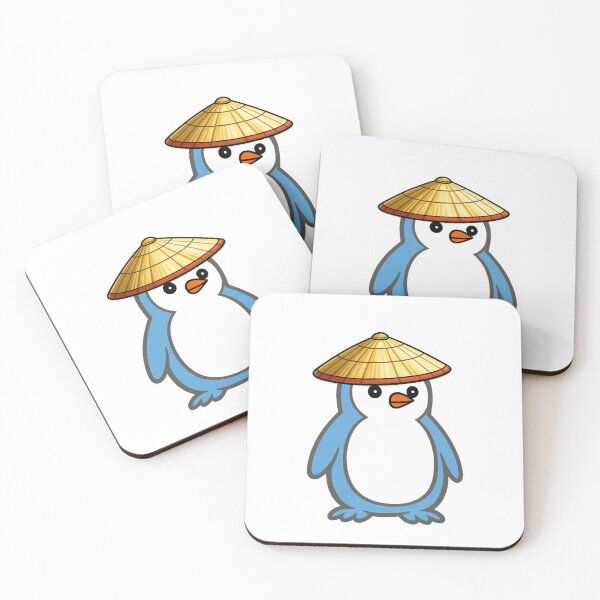 Item preview, Pippo Penguin with Japanese Kasa – Cute Cartoon Penguin Character designed and sold by Pippo-Penguin.