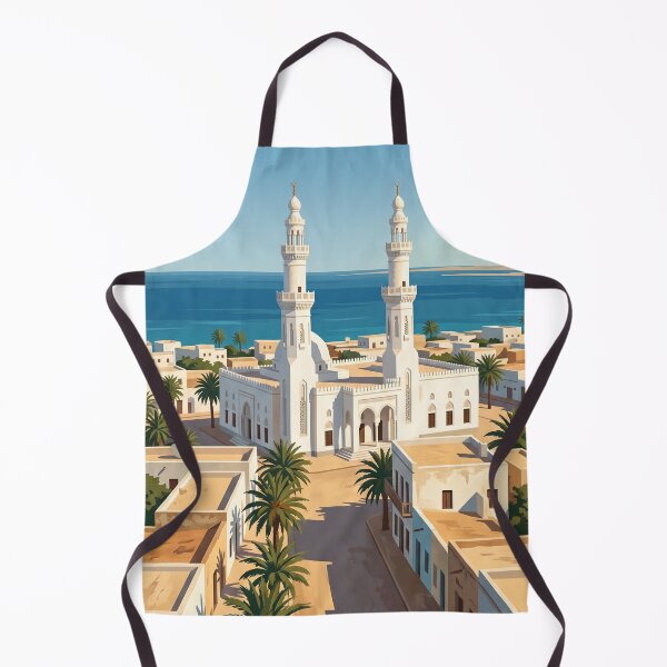 Item preview, Djibouti City Vintage Travel Art – Gulf of Tadjoura & Red Sea Gateway designed and sold by Bomax121.